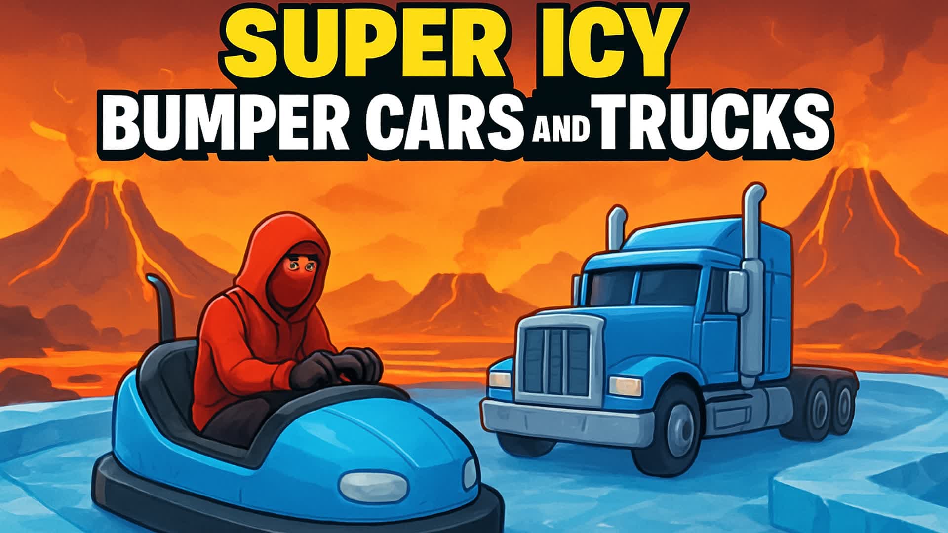 ❄️ SUPER ICY BUMPER CARS AND TRUCKS ❄️
