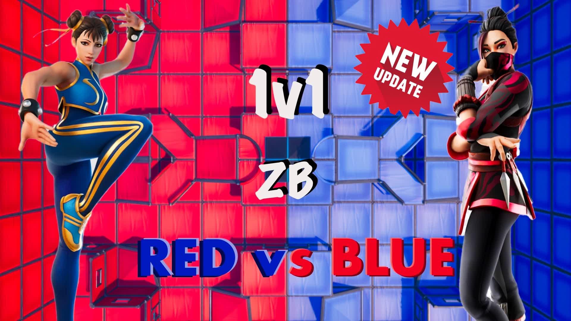 Red vs Blue 1v1 Zero Build