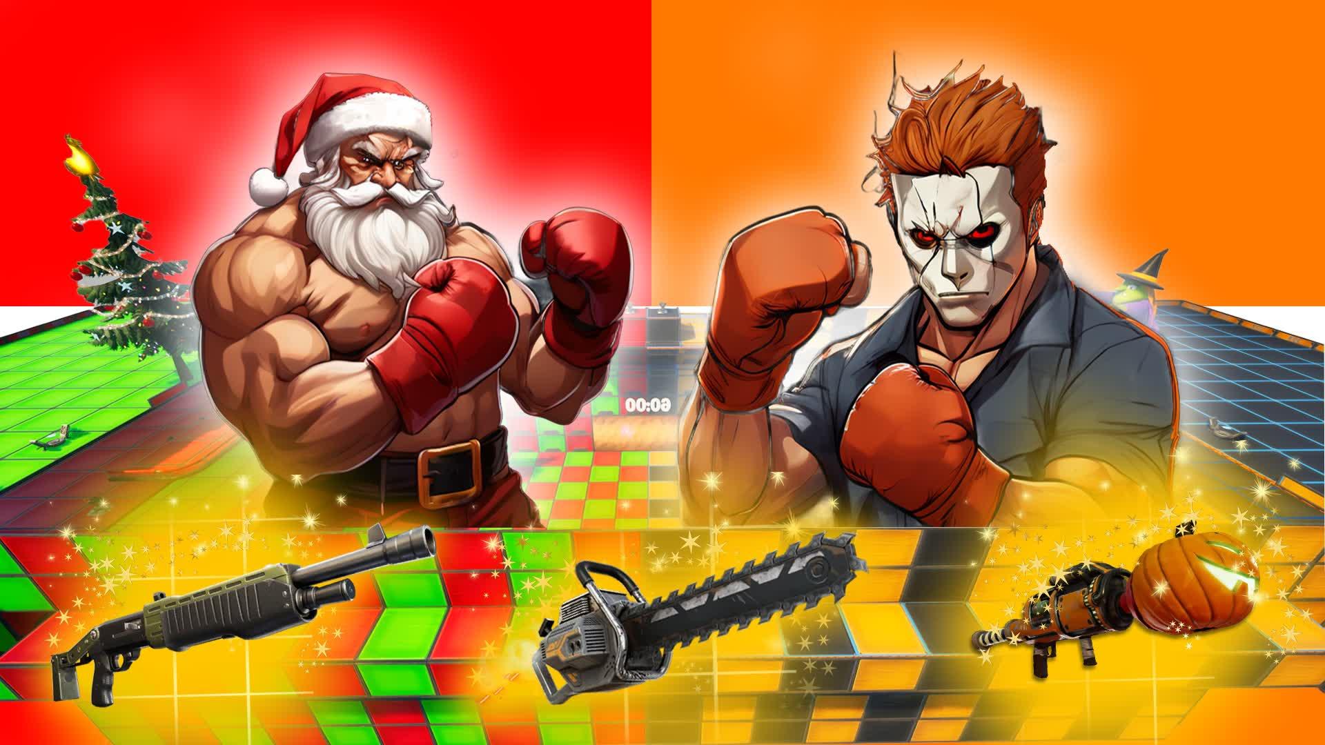 🎃HALLOWEEN VS 🎁CHRISTMAS | RED VS BLUE