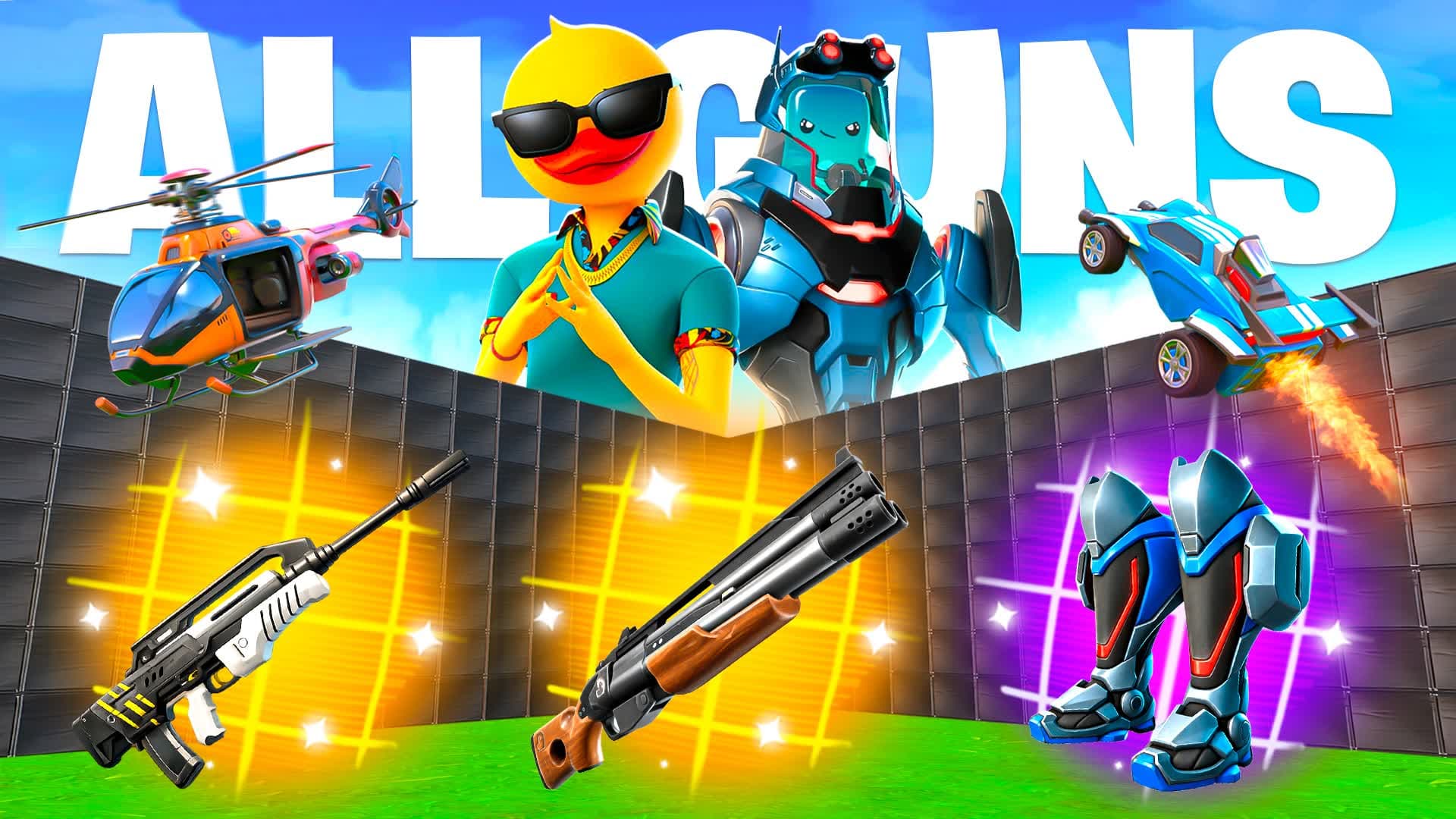 MEGA 1V1 ALL GUNS & VEHICLES