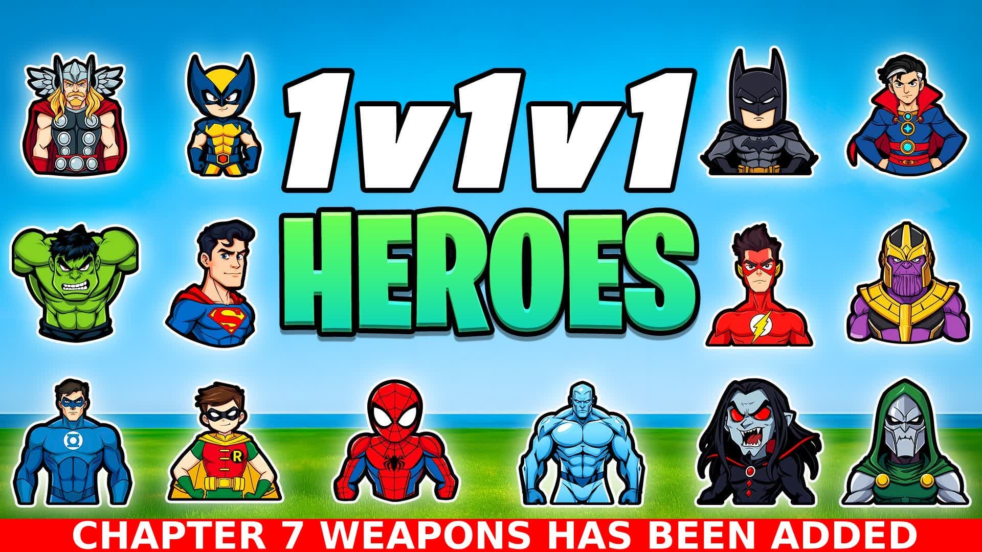 1V1V1 HEROES 1V1 Realistics Free for All