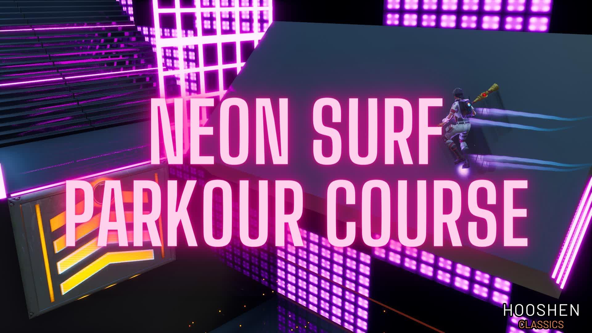 NEON-SURF PARKOUR COURSE