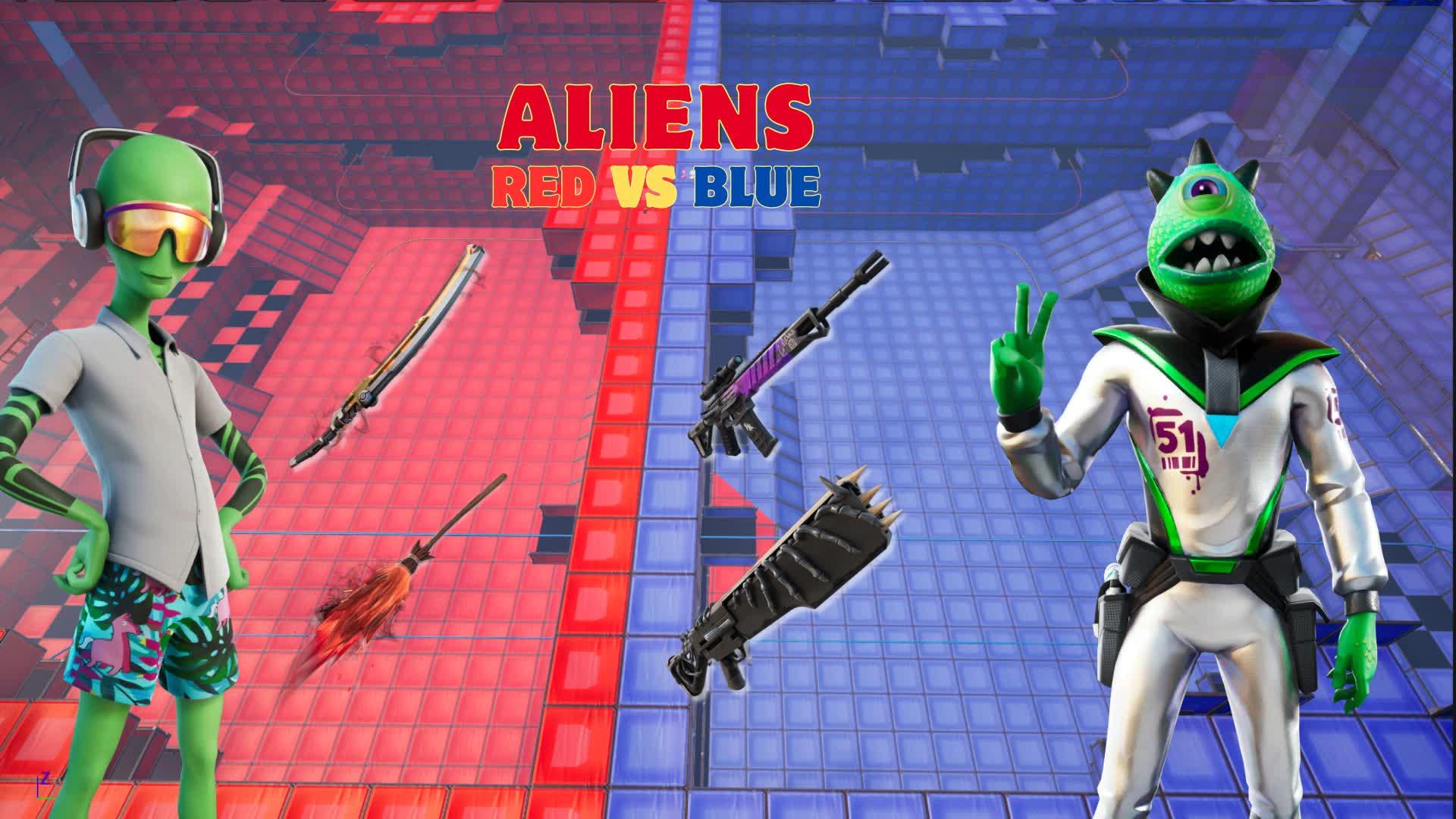 Alien Showdown: 🔴🔵 RED VS BLUE 🪐