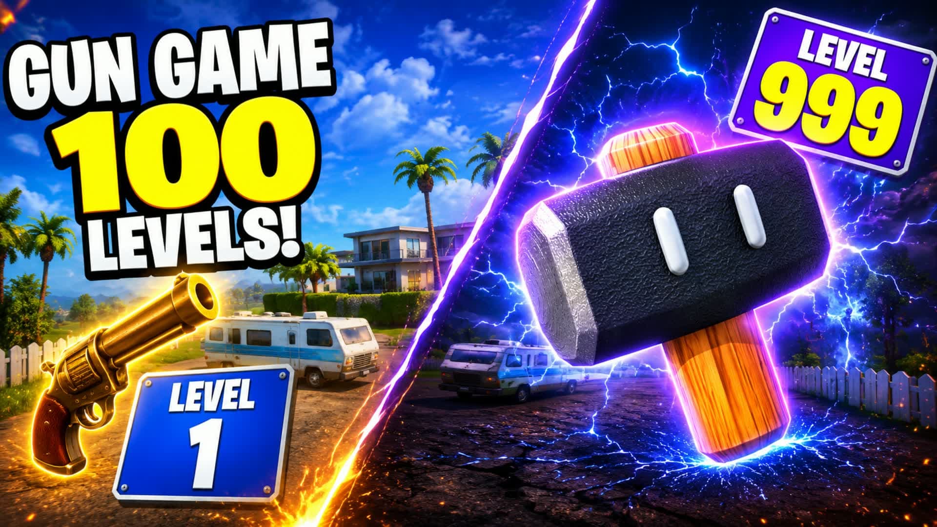 LEVEL 1 TO 999 HAMMER GUN GAME 🎯