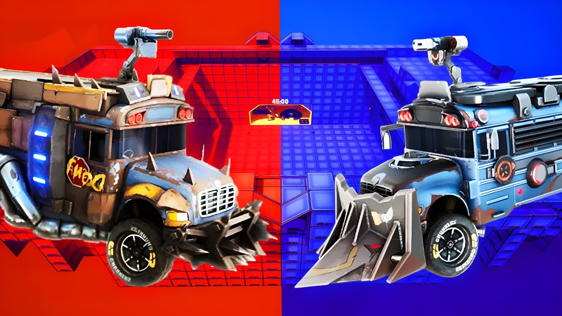 ALL VEHICLES RED VS BLUE GUN GAME HERO