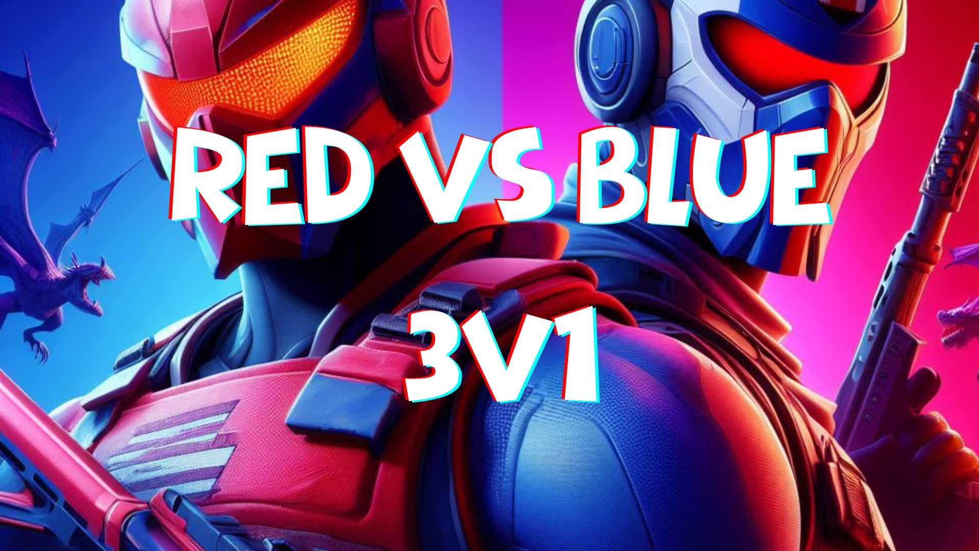 RED VS BLUE SUPER ANGRY 3V1 [1V3]