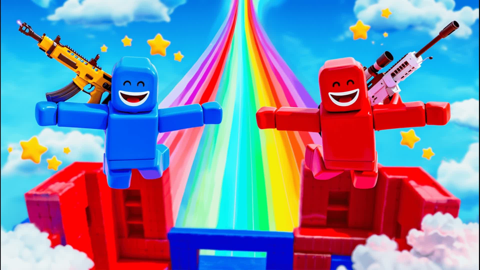 HAPPY IN RED VS BLUE 🔴🔵