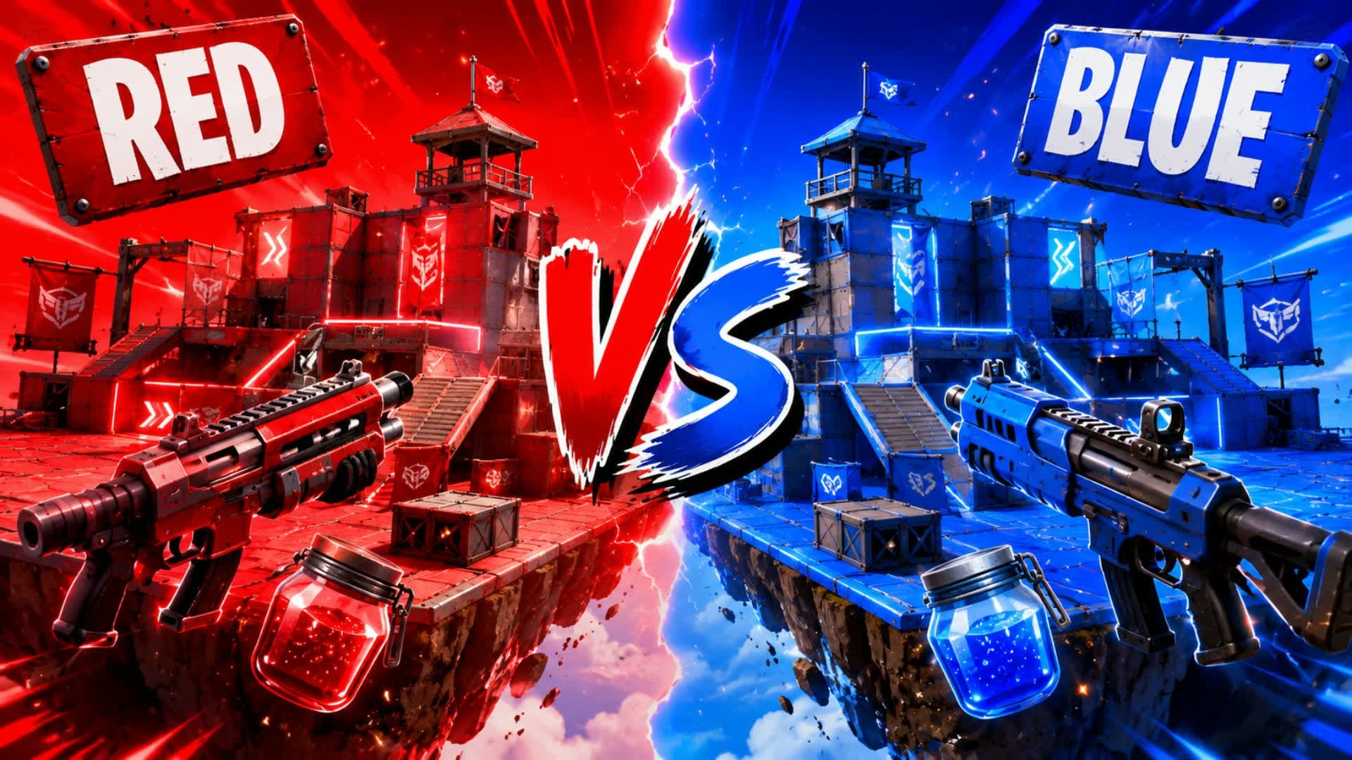 ULTRA CHAOTIC RED VS BLUE🔴🔵
