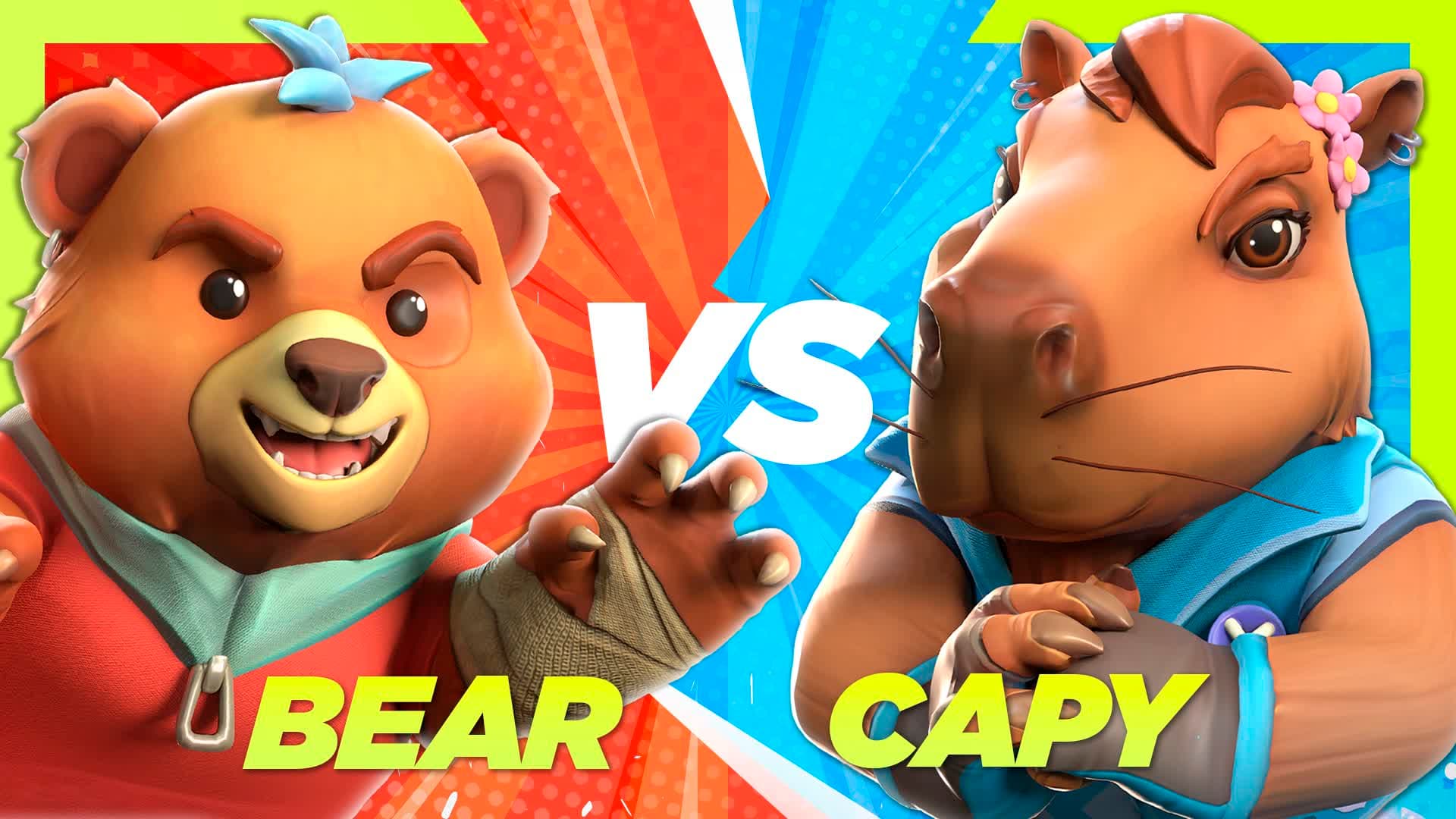 RED VS BLUE - BEAR VS CAPY