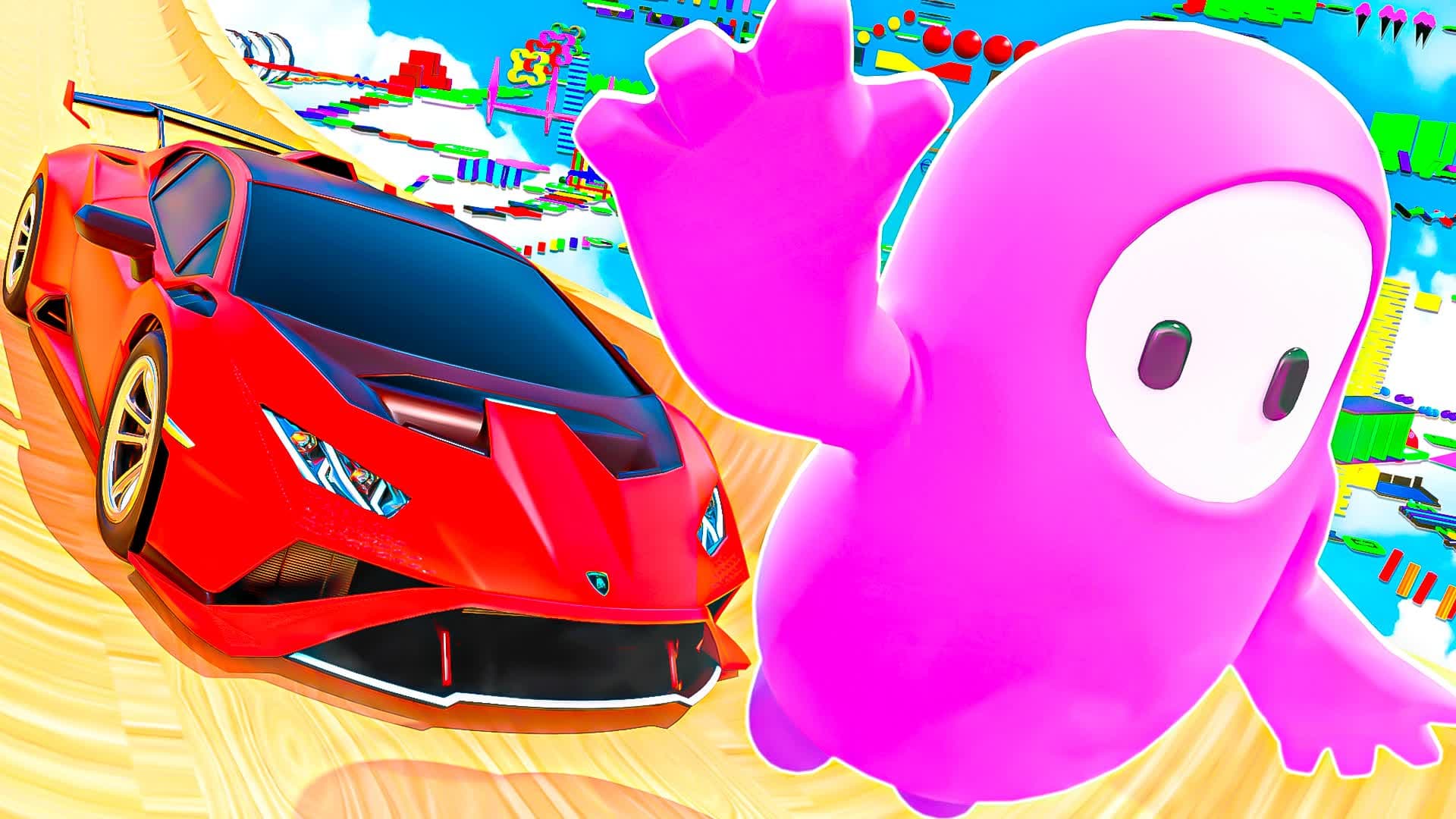 Fall Guys SUPERCAR Obby 🚗