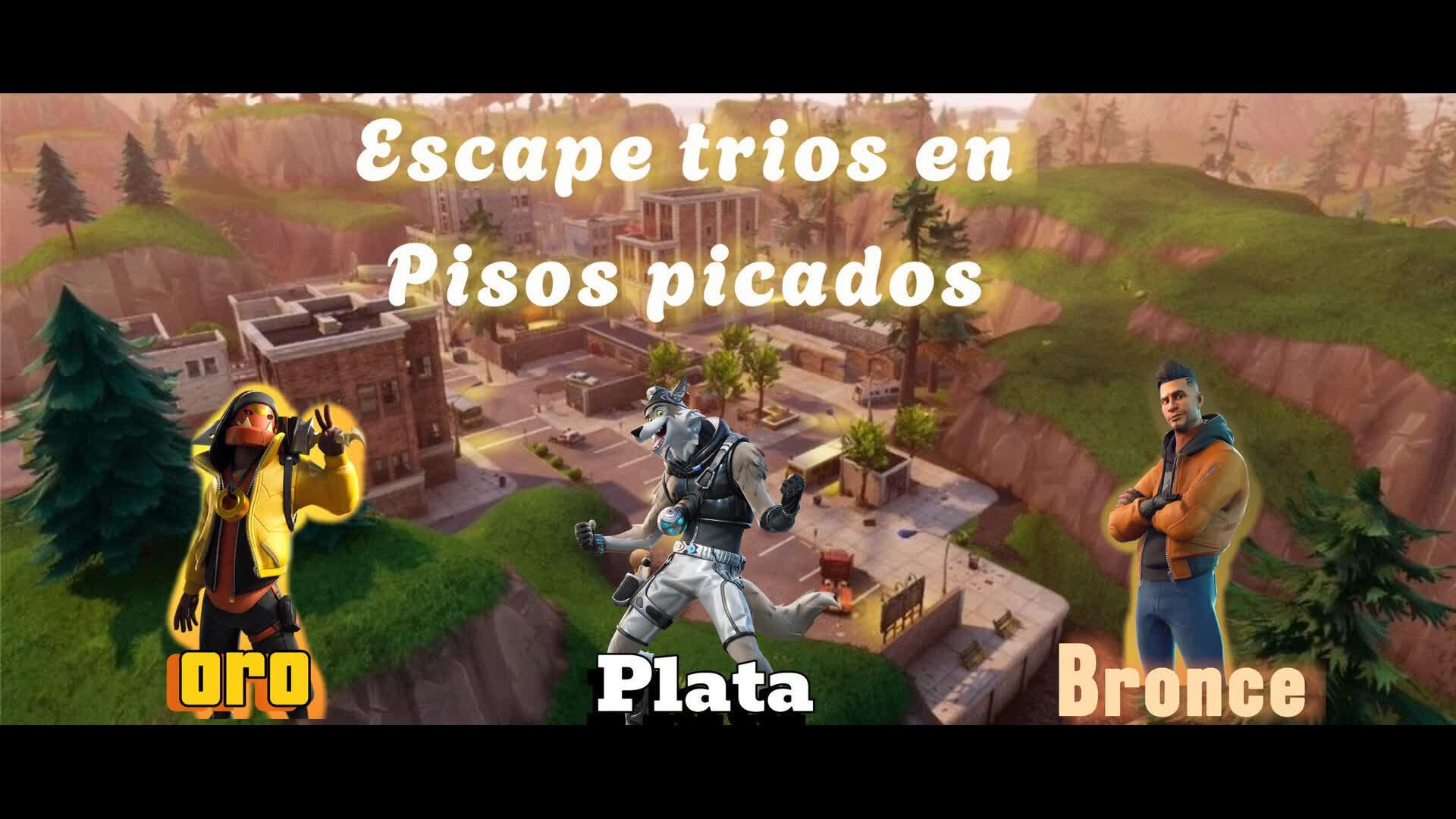 Escape trio en pisos picados