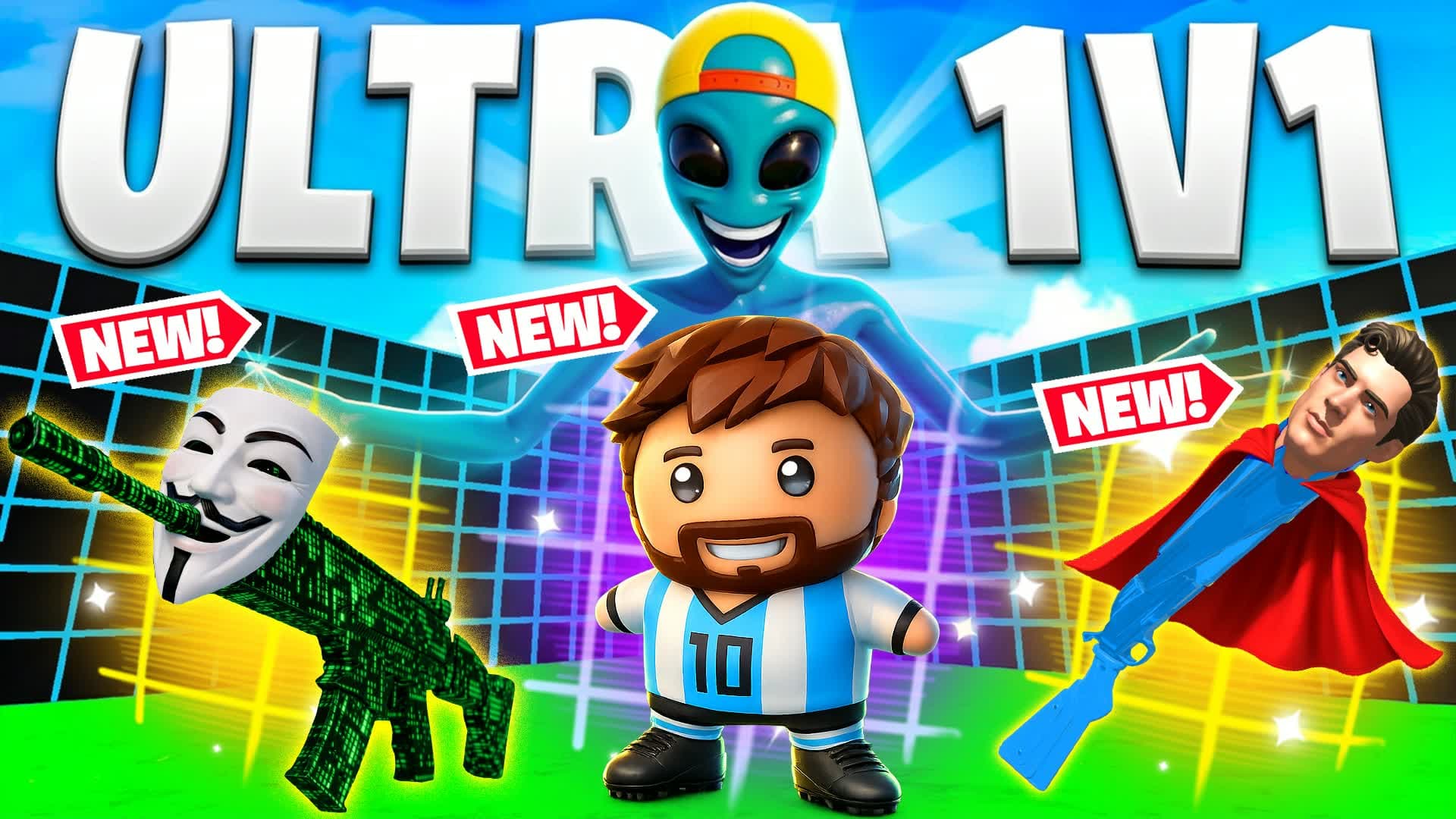 ULTRA 1V1 ALL GUNS & RED CARS FFA