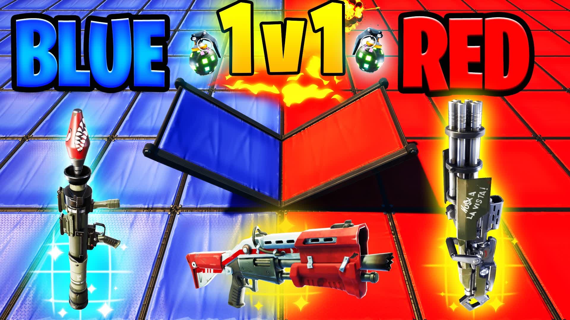 🔴RED VS BLUE🔵1V1👑