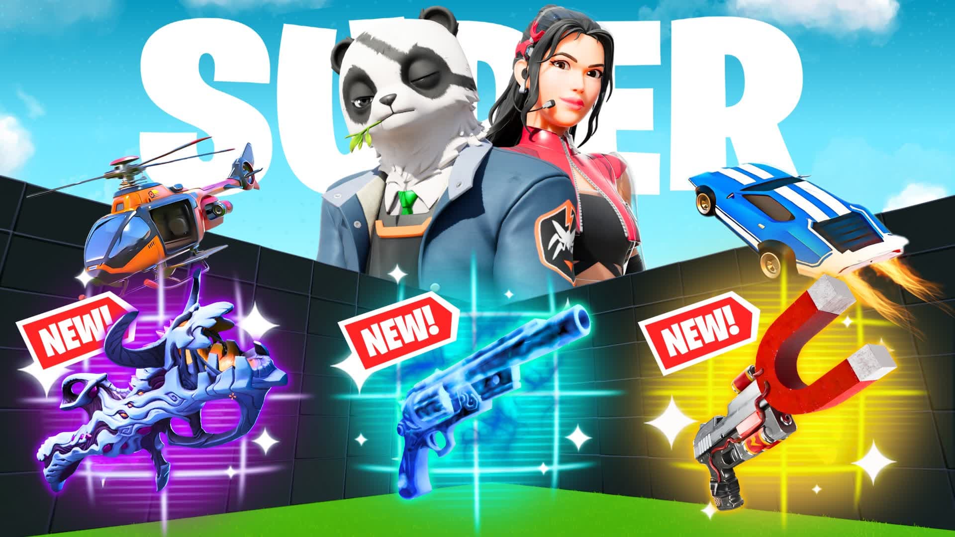 SUPER 1V1 FFA - ALL GUNS & RIDES