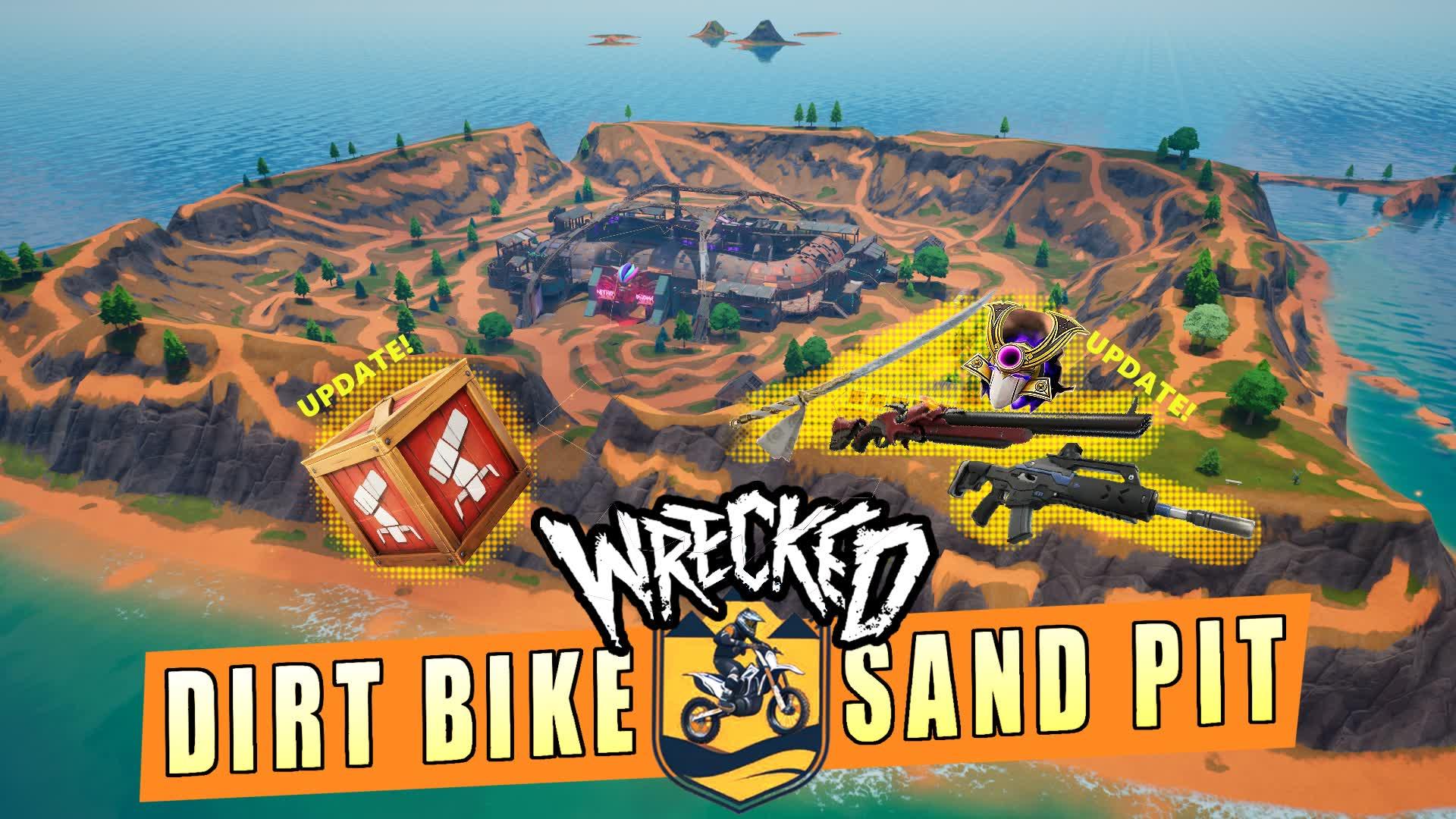 Dirtbike Sand Pit Wrecked Offroad Trail