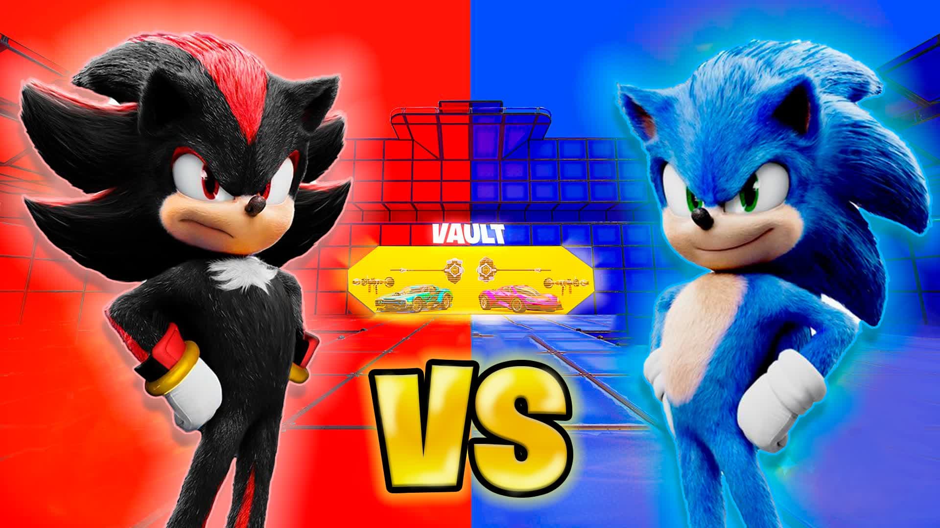 SONIC VS SHADOW 🔴🔵 RED VS BLUE