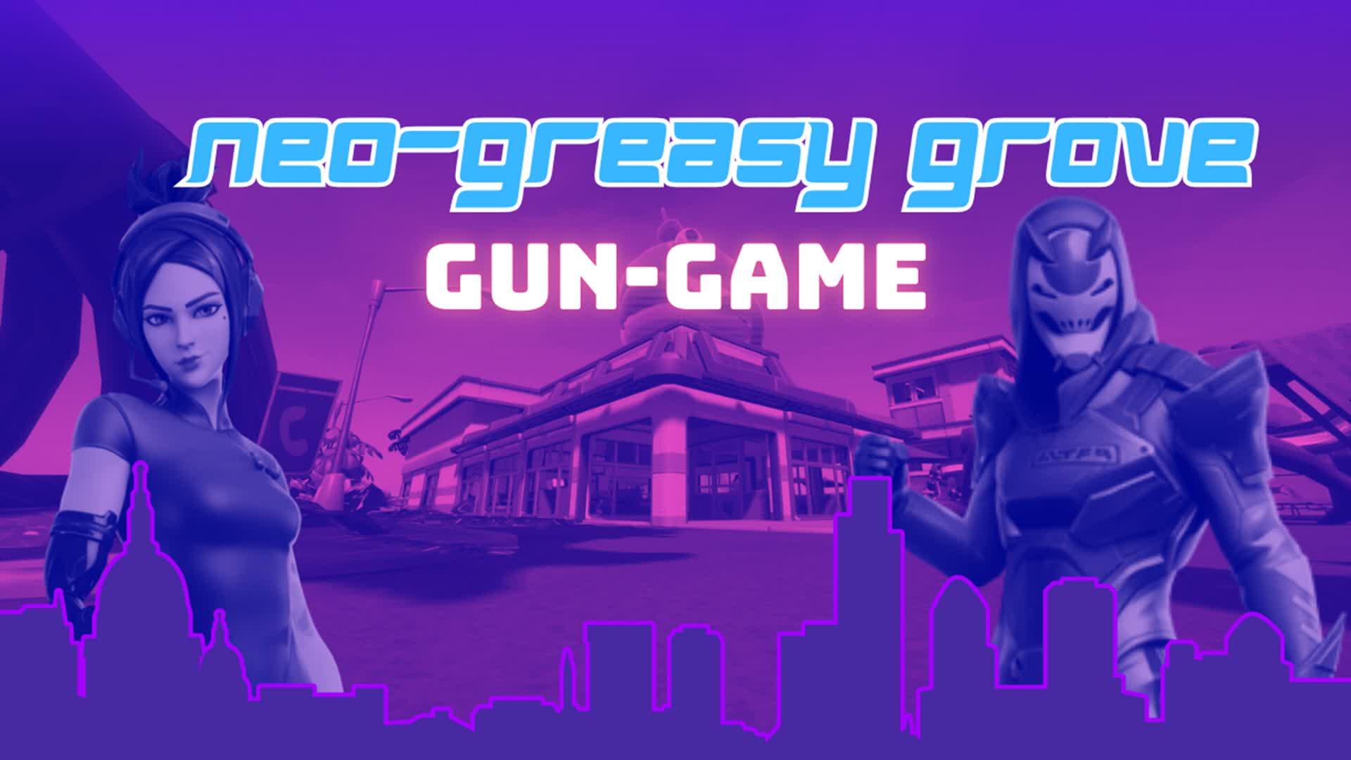 Neon Greasy Grove gun game