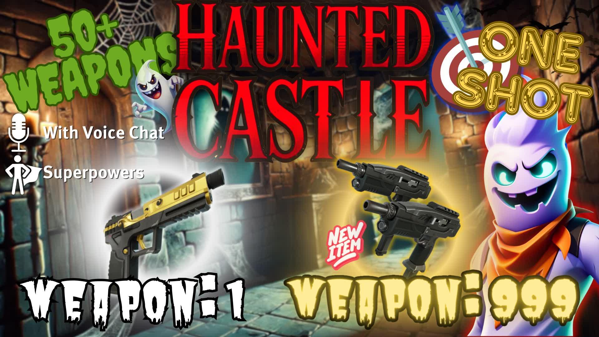 ONE SHOT Gun Game Haunted House