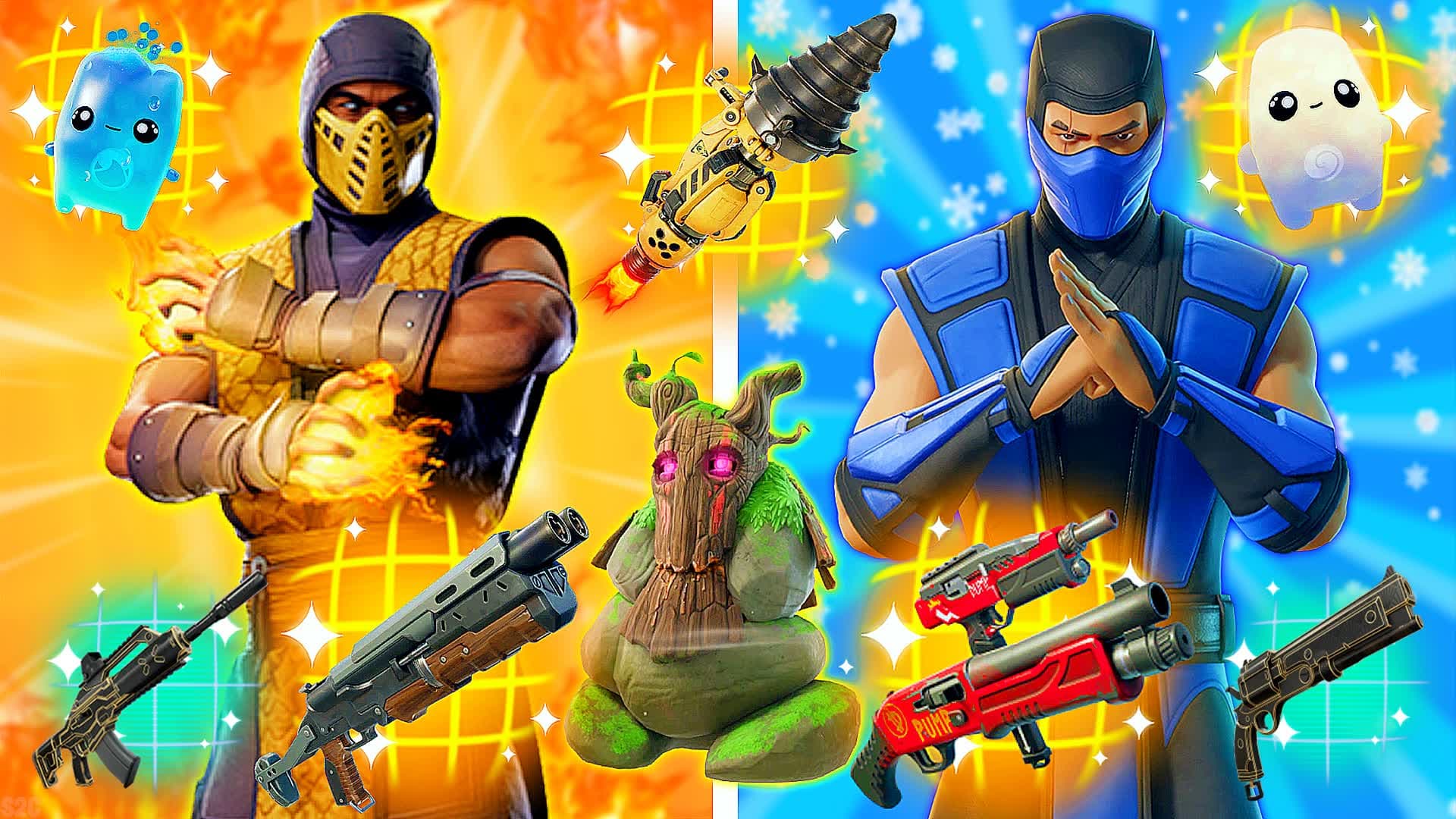 SCORPION VS SUB-ZERO 🏆 RED VS BLUE🔴🔵