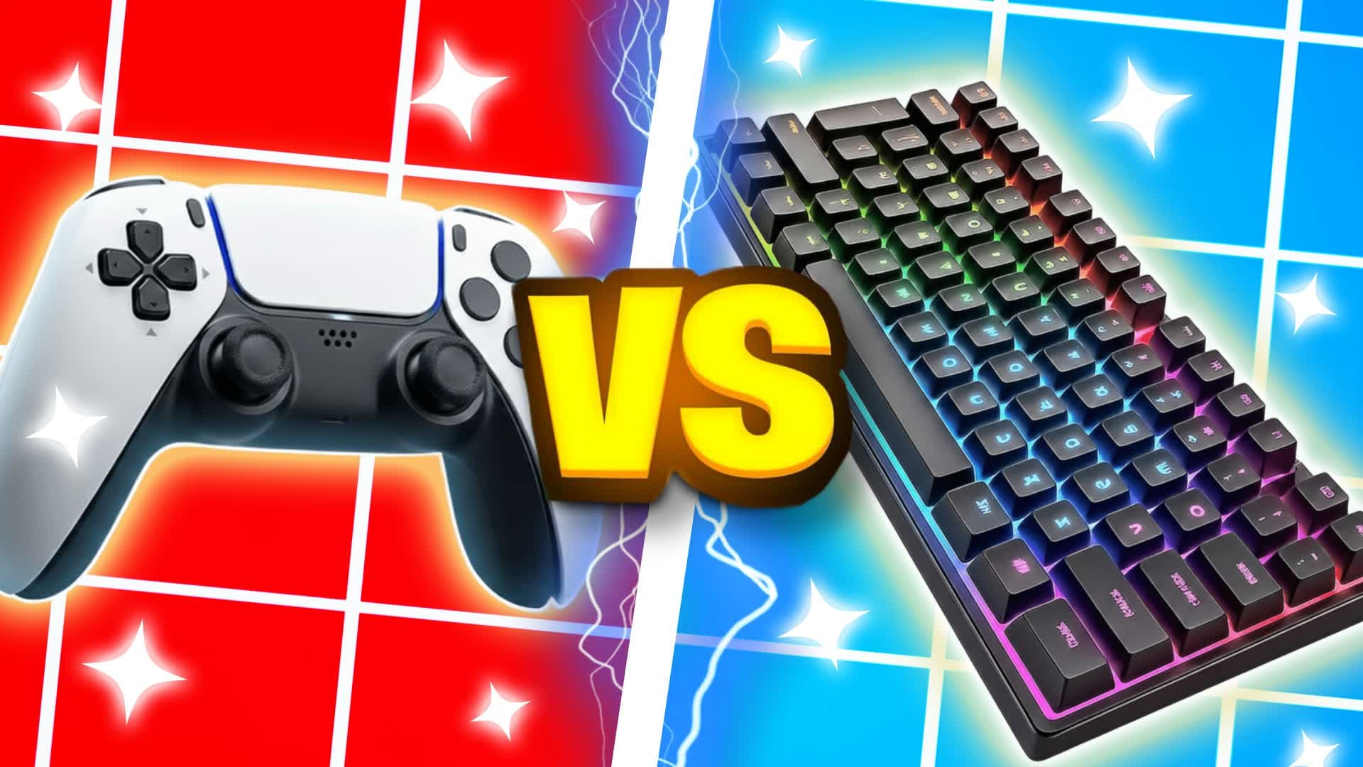 CONTROLLER VS KEYBOARD -RED VS BLUE 🔴🔵