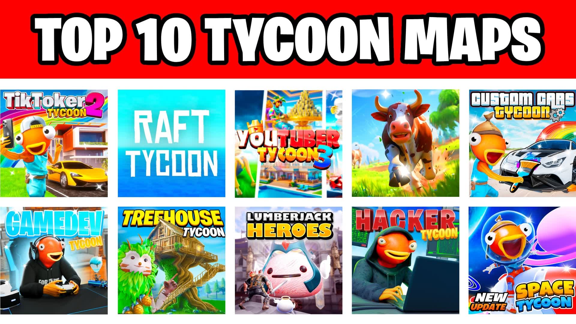 TOP 10 TYCOON MAPS