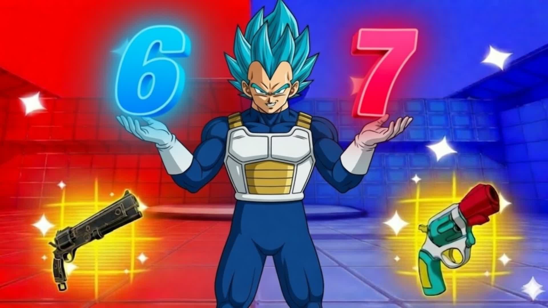 VEGETA RED VS BLUE 🔴🔵(ALL GUNS) 67
