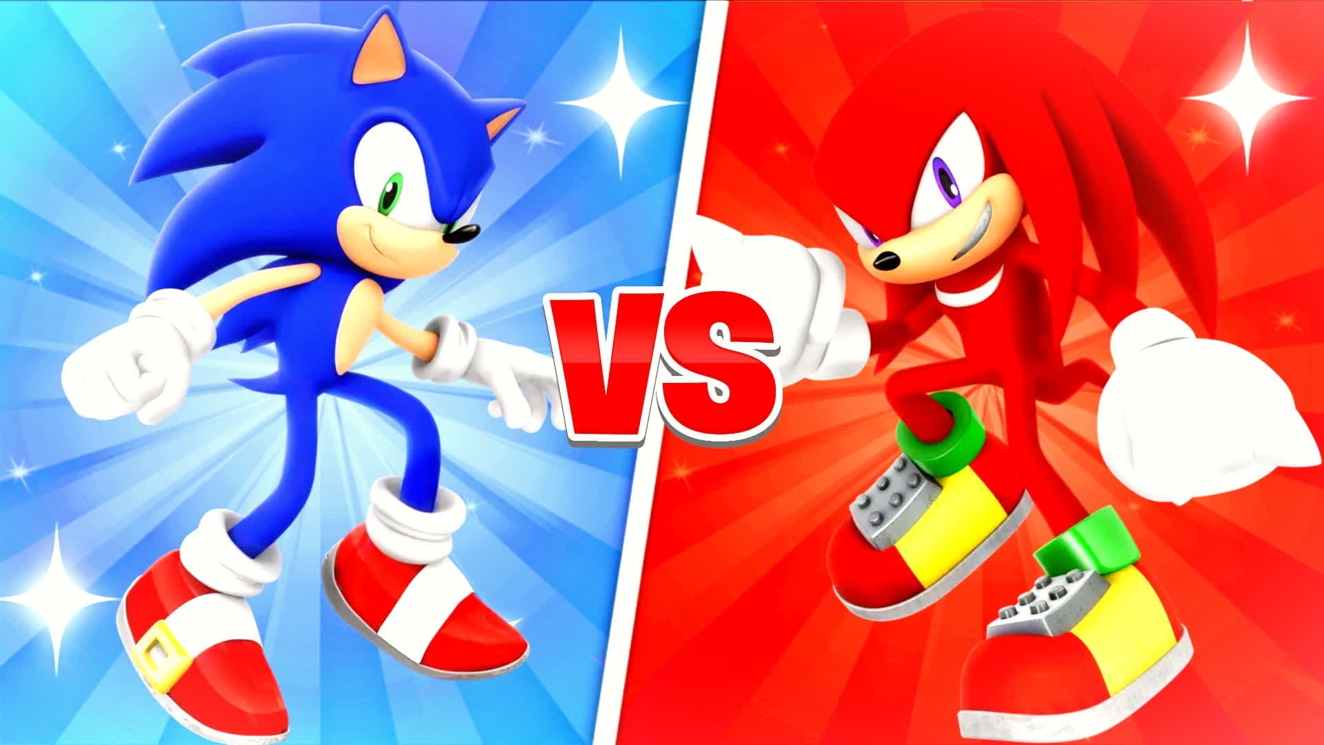 SONIC VS KNUCKLES 🔴🔵 RED VS BLUE