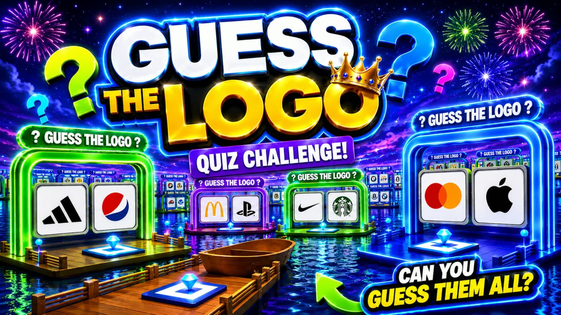 GUESS THE LOGO! 🔍 HARD PARKOUR