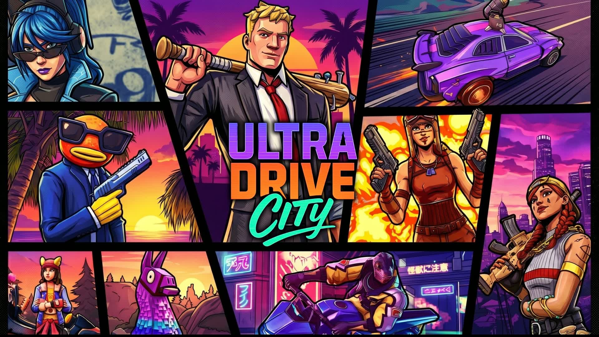 ULTRA DRIVE CITY 2 🚓 ALL WEAPONS FFA
