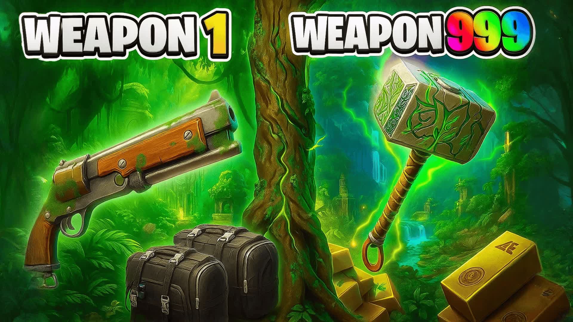 SUPER JUNGLE🌿 GUN GAME🤣 ONE SHOT🤯