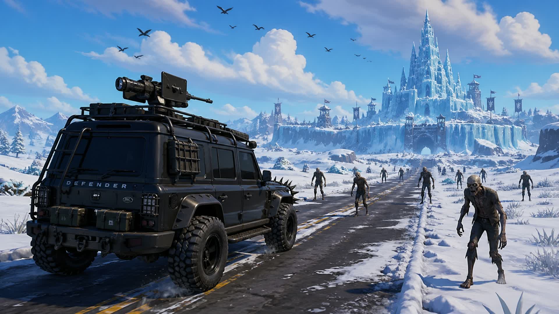 Castle Drive 🚗 FFA ⭐️ Zombies 🧟 TWDU