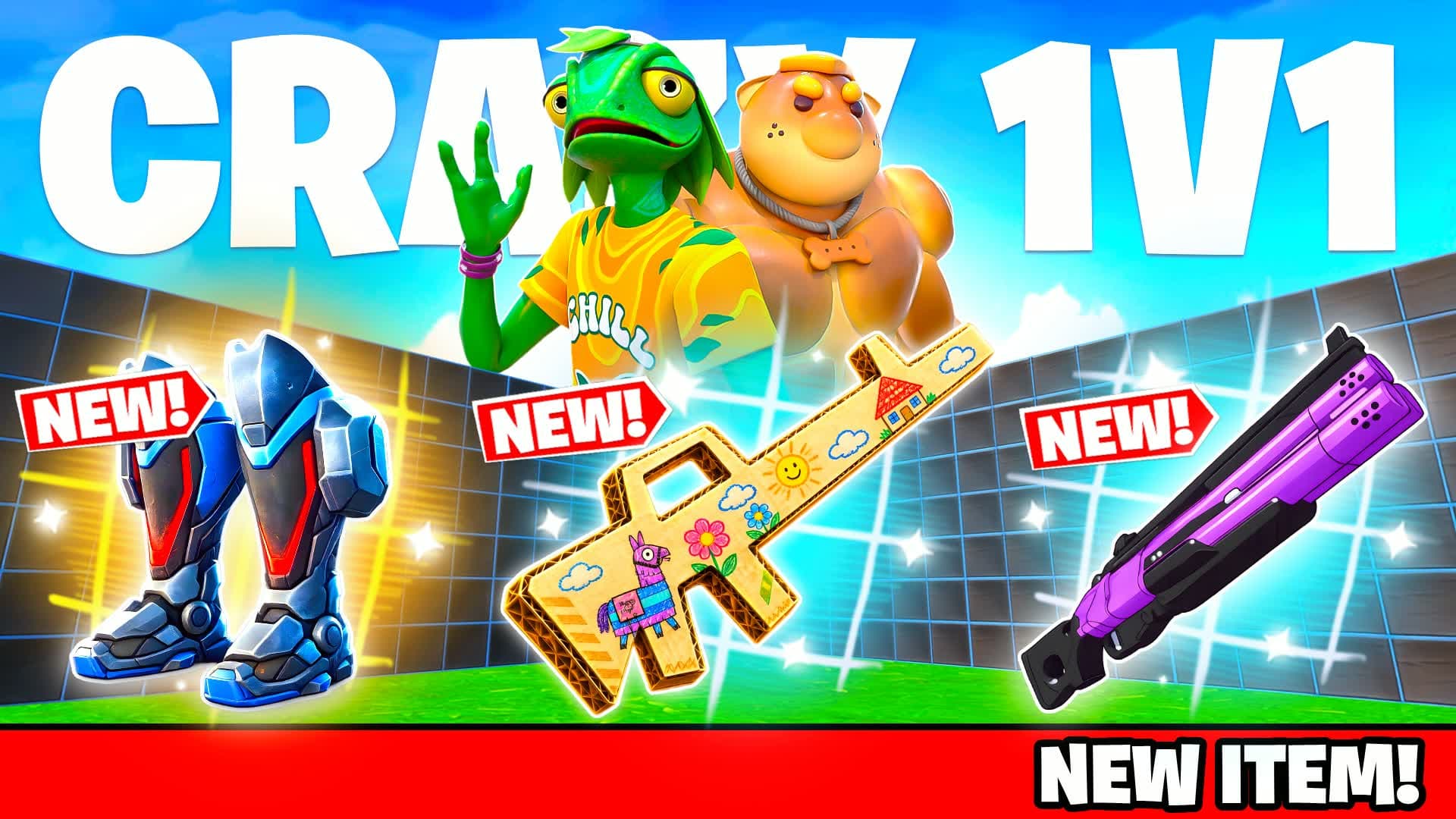 CRAZY 1V1 FFA - ALL GUNS & RIDES