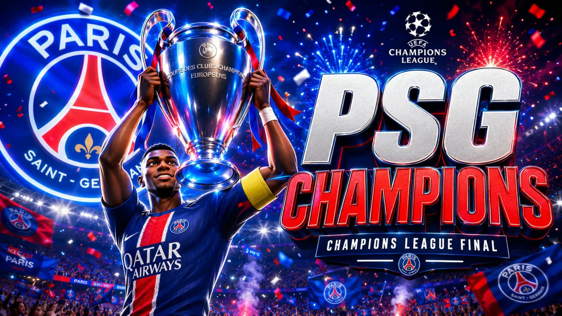 ⚽PSG CHAMPIONS LEAGUE WINNER!!!