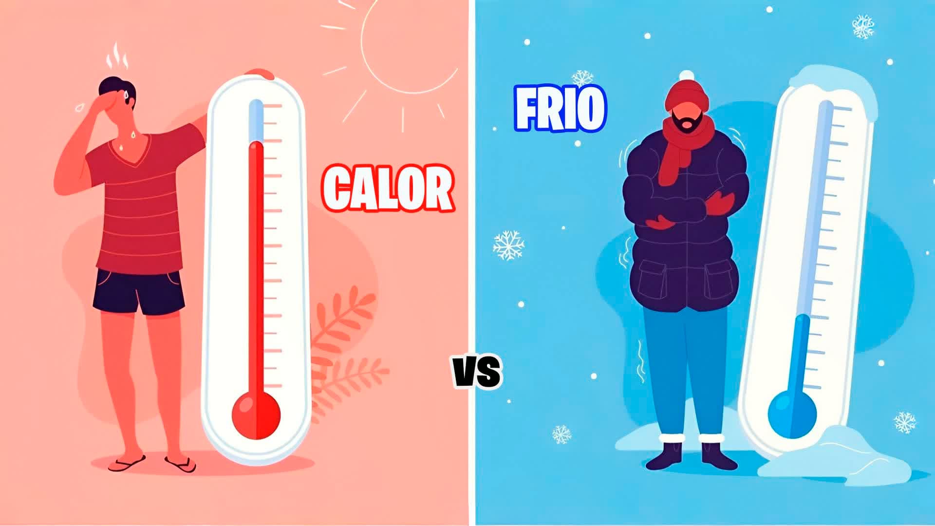 🥶 FRÍO vs CALOR 🥵 ☀️ SOL vs NIEVE ❄️
