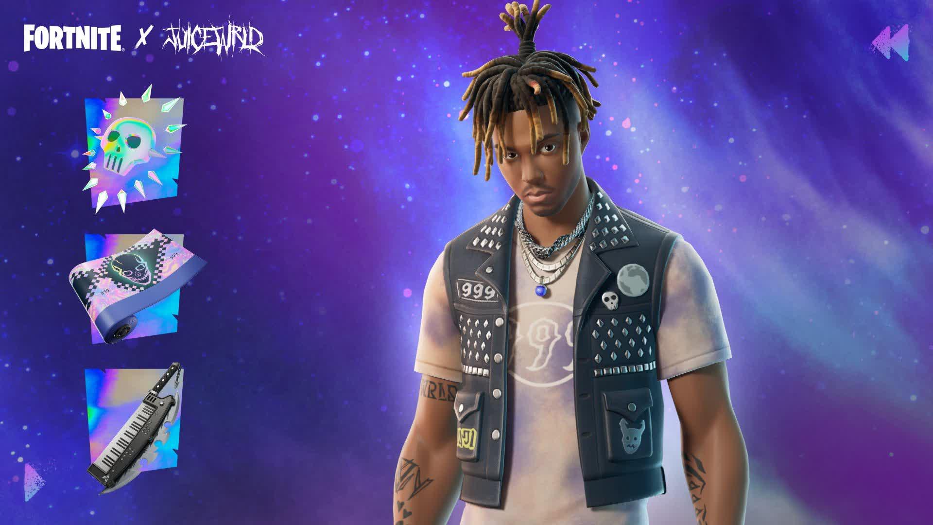 FREE FORTNITE X JUICE WRLD SKIN SET