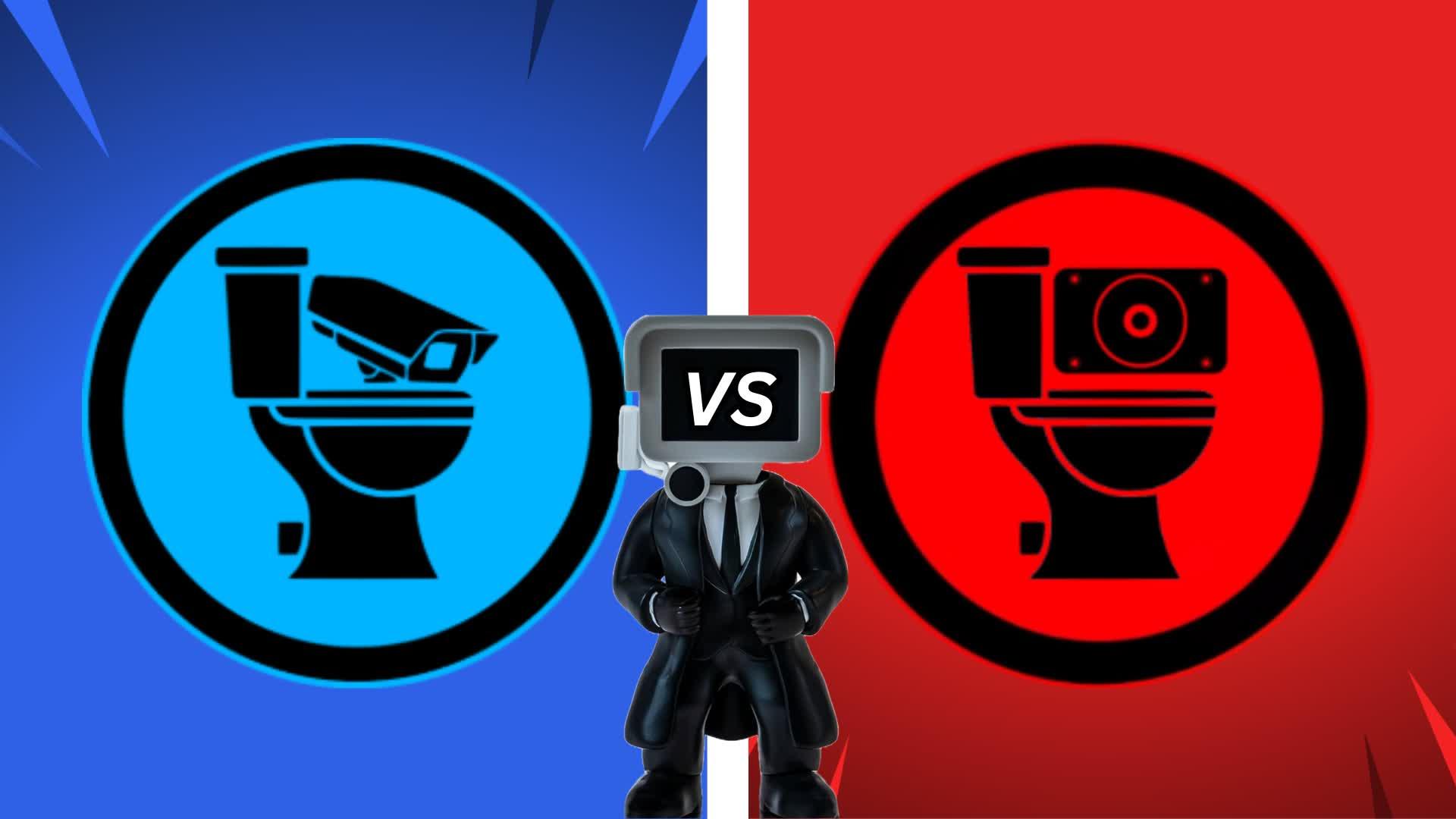 Skibili Toilet Wars: Red vs Blue Edition