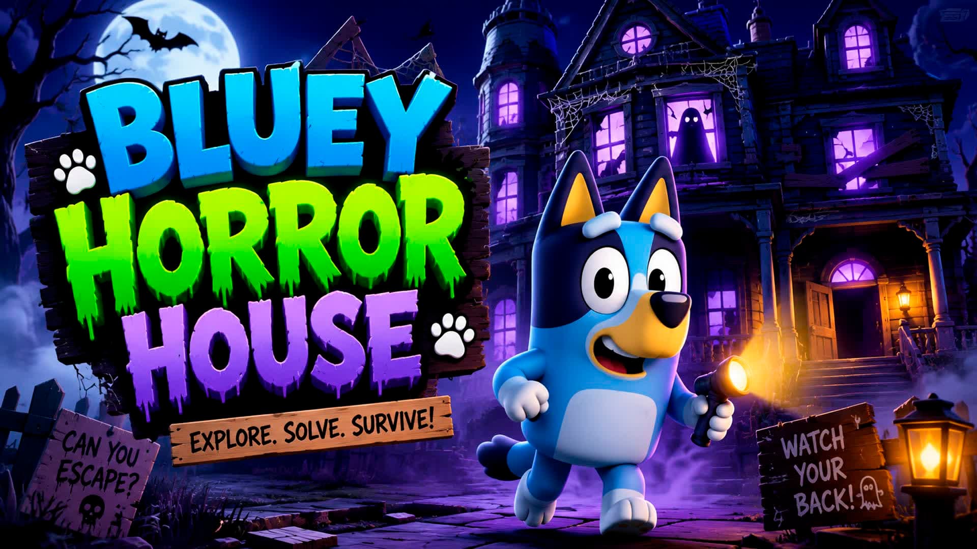 BLUEY HORROR HOUSE 👻🏠