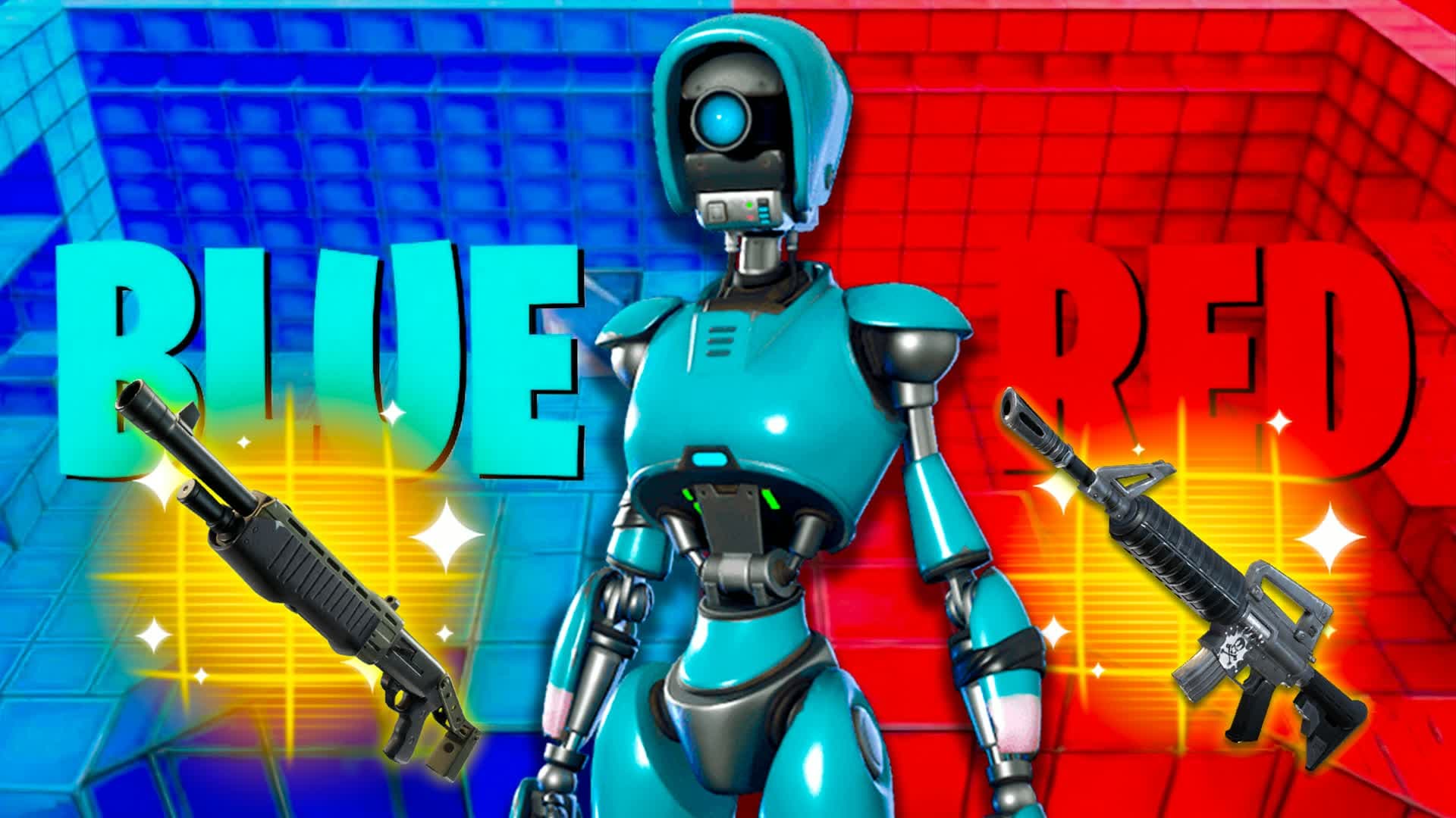 ROBOT RED VS ICE 🔴🔵