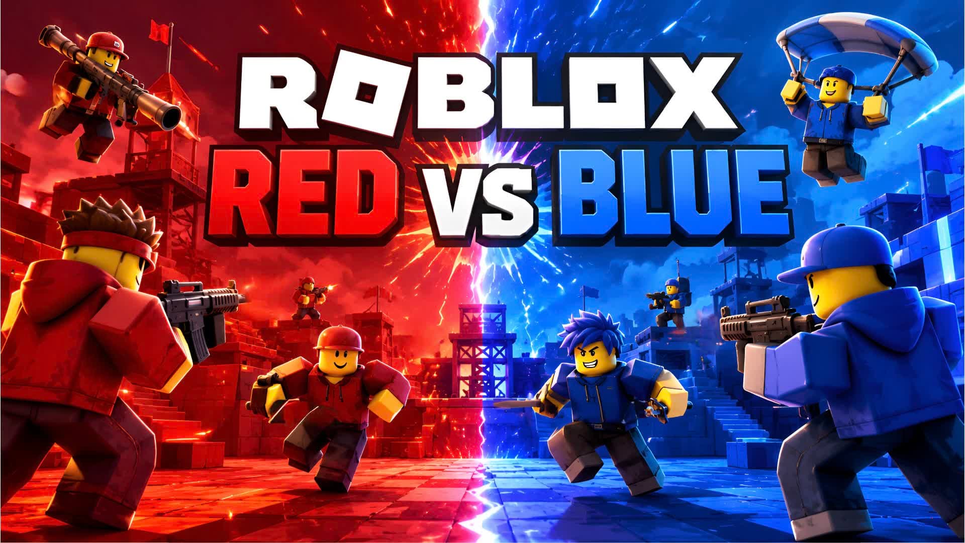 ROBLOX RED vs BLUE 🤖🔴🔵