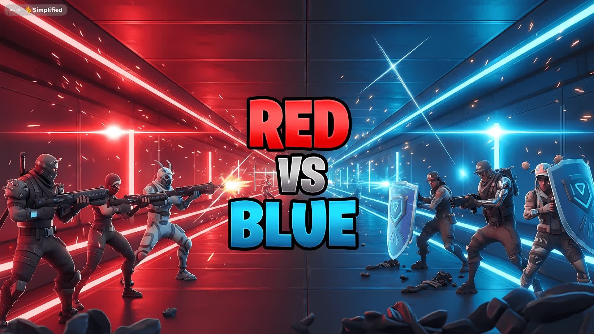 Red VS Blue 🔴vs🔵 Tunnel  13
