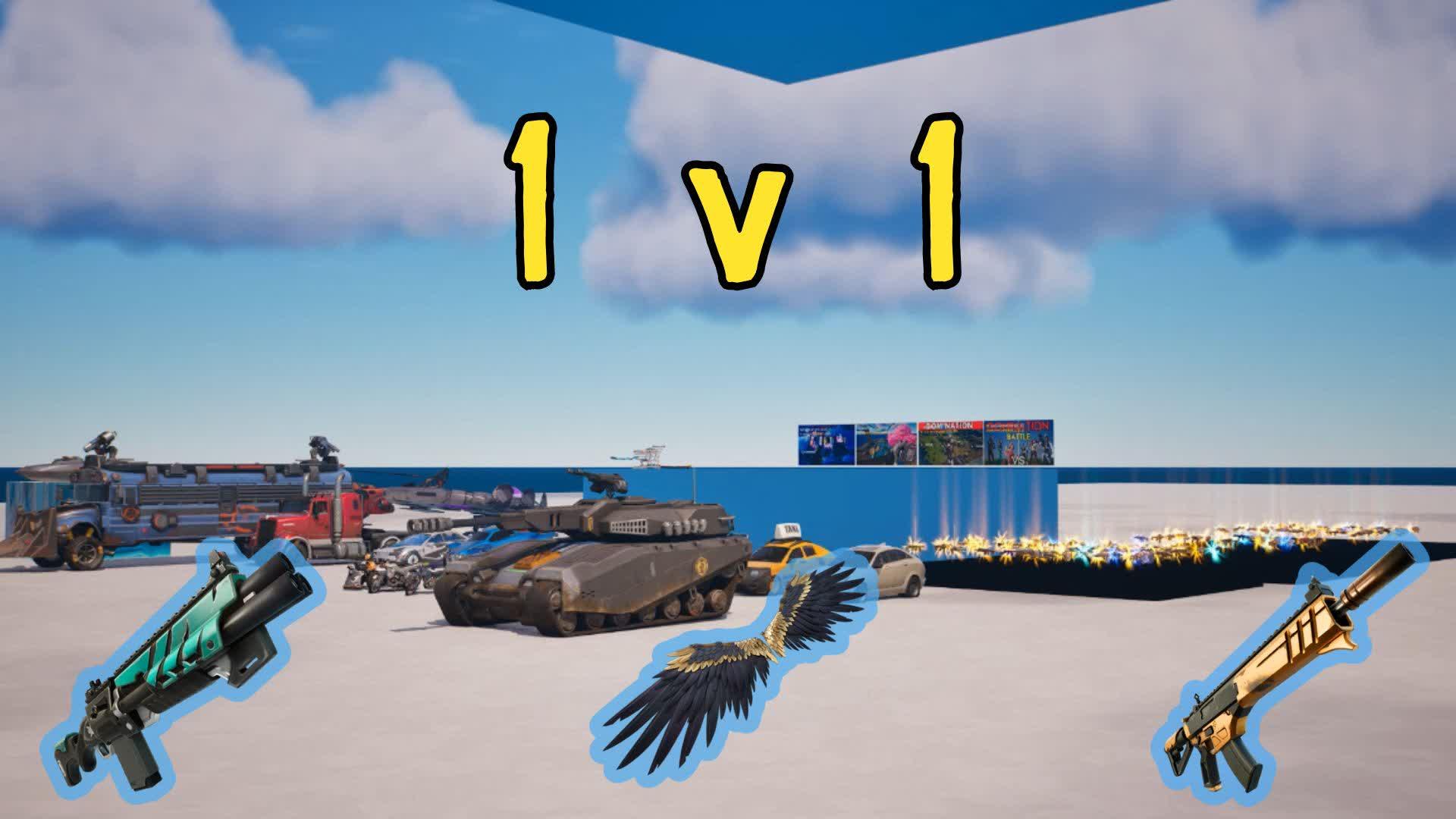 ALL GUN and VEHICLES 1v1 - FFA