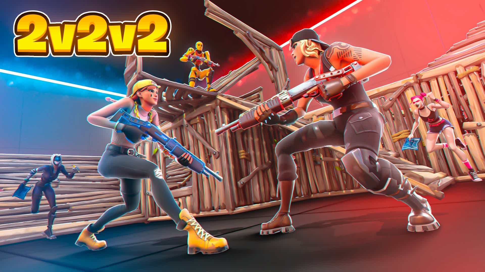 2v2v2 Piece Control & Box Fights Arenas