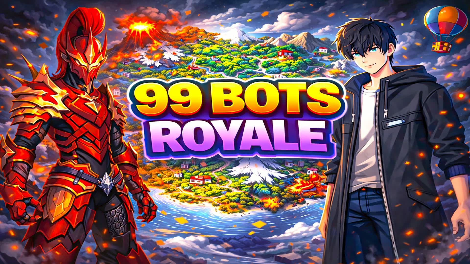 VALENTINE 99 BOTS ⭐ ALL CARS 1V1 FFA