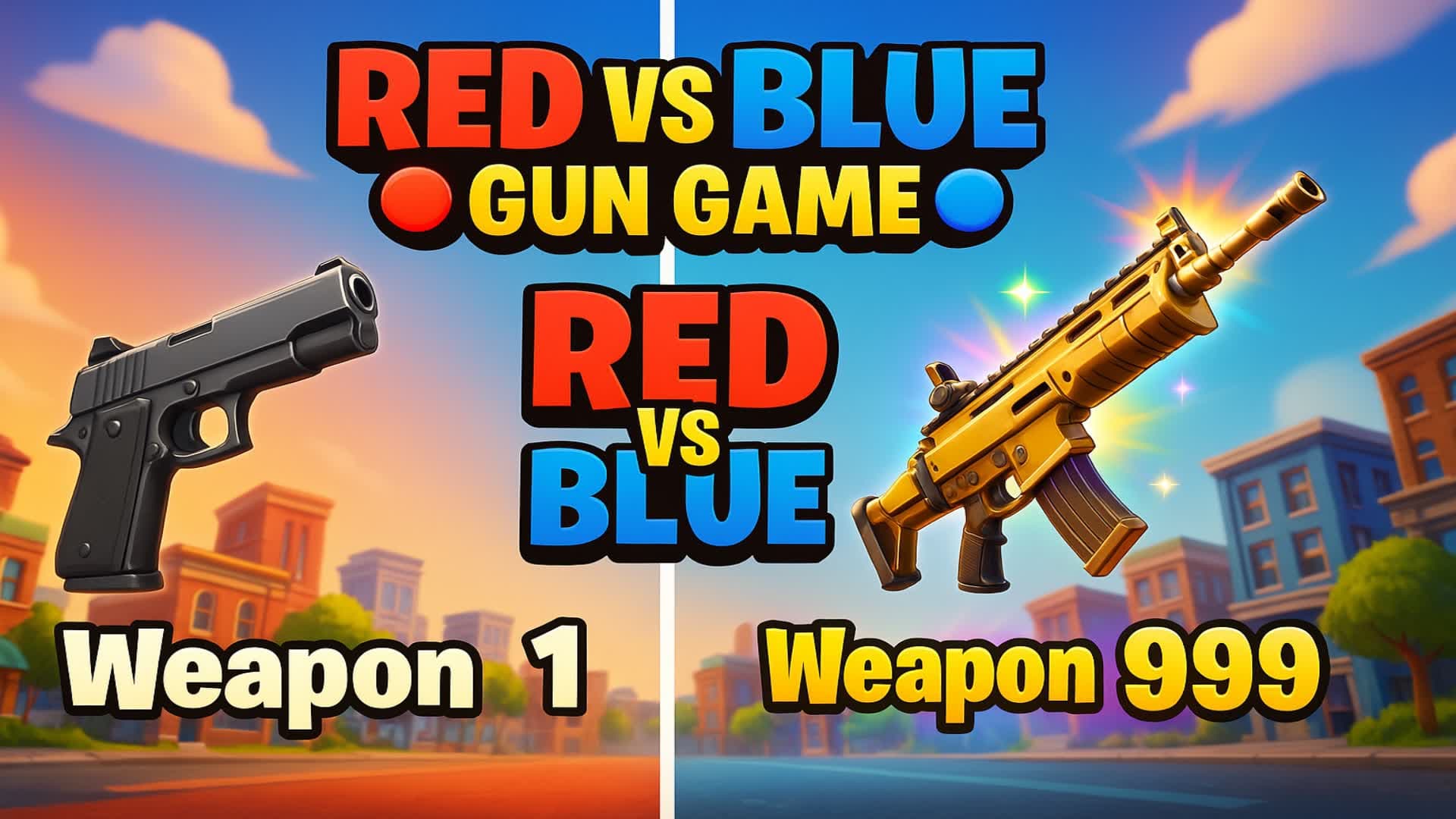 RED VS BLUE 🔴🔵 GUN GAME