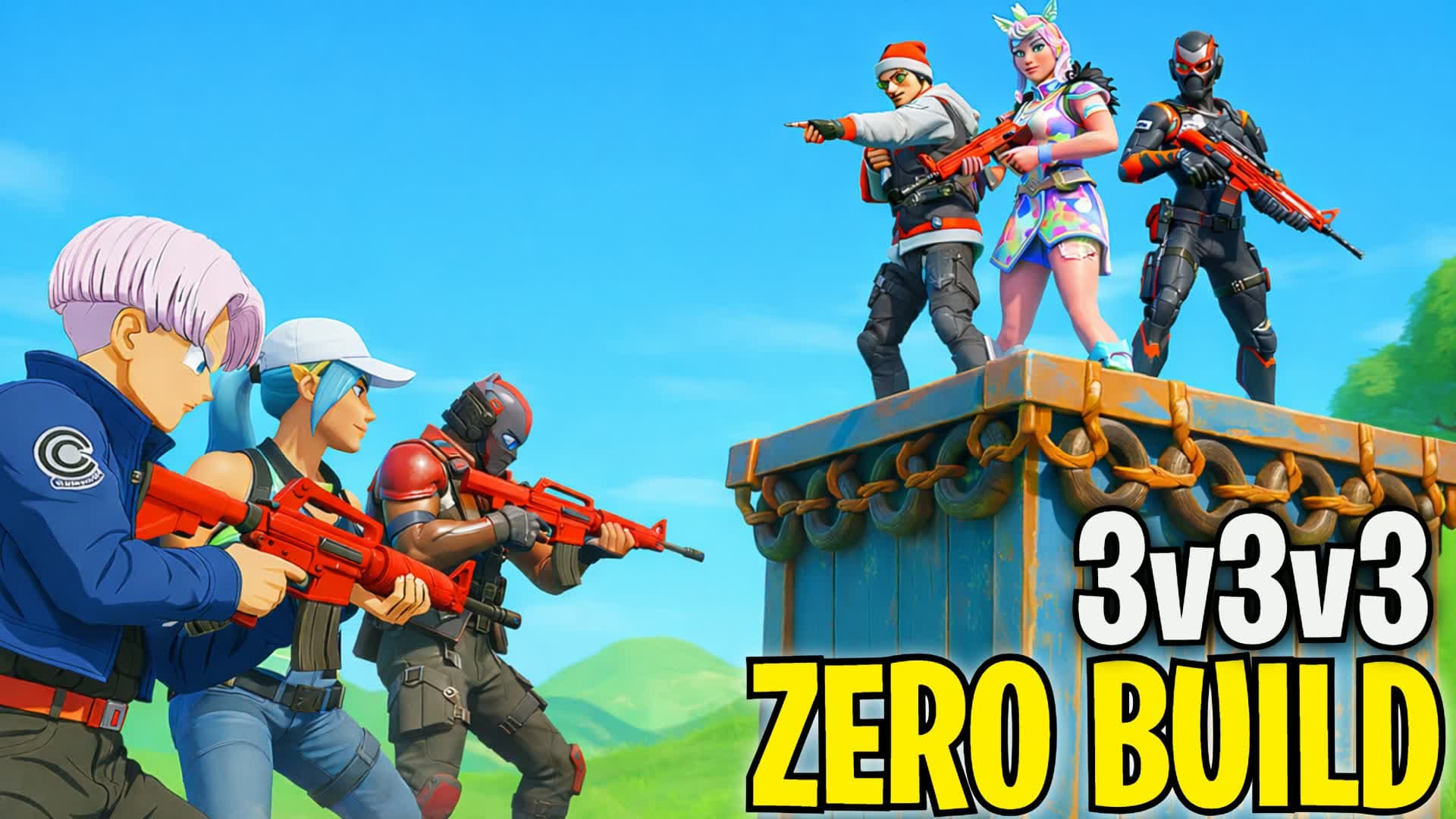 3v3 Zero build 3v3v3 Realistic PVP