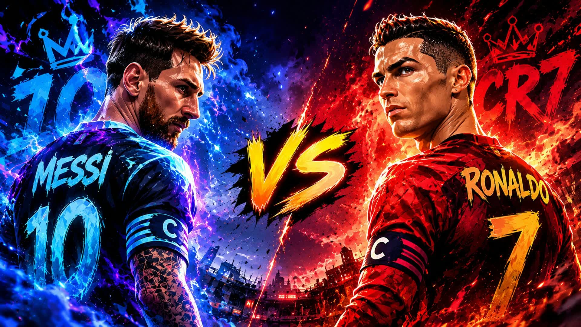 MESSI VS RONALDO RVB