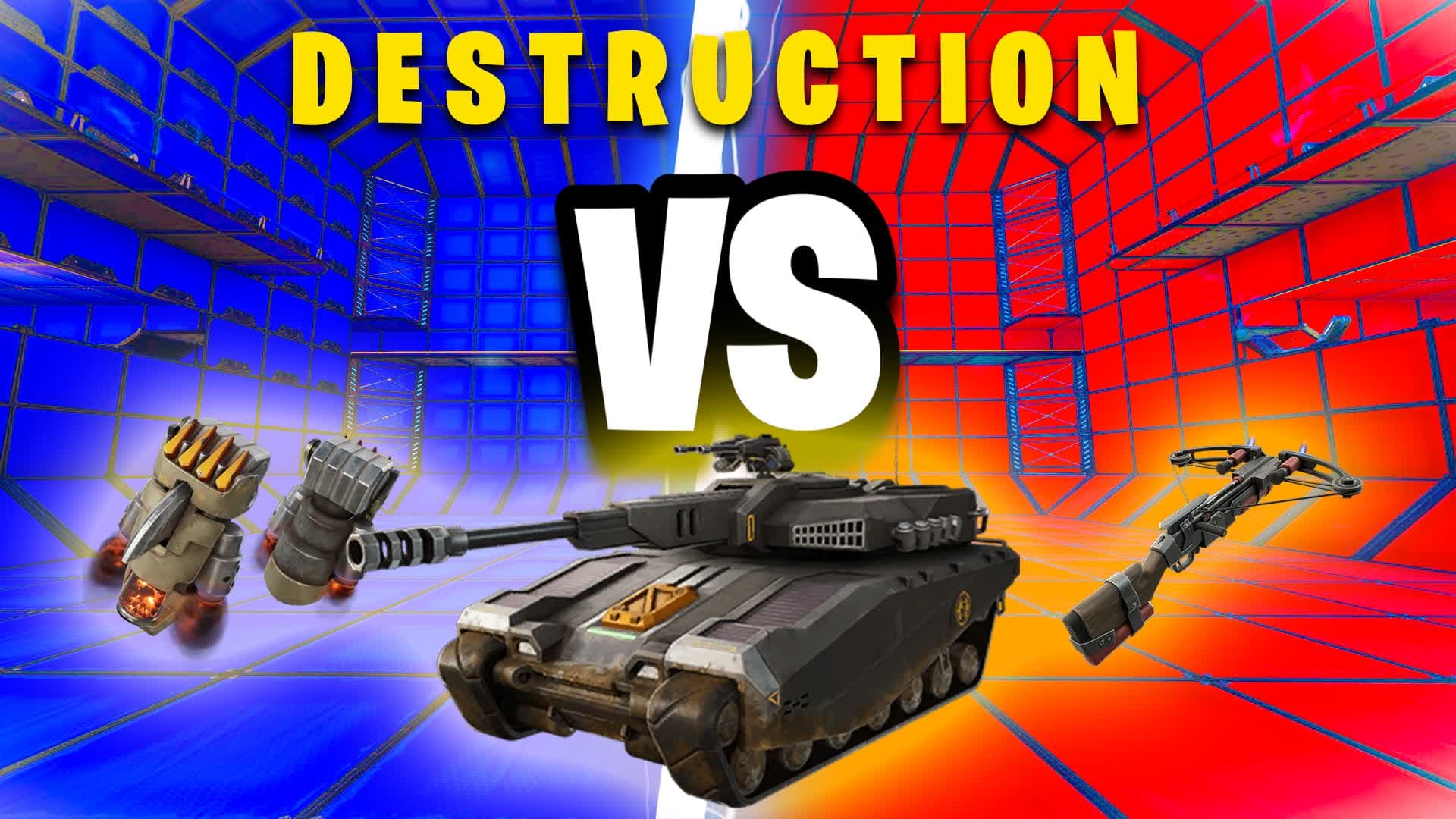 RED VS BLUE DESTRUCTION 🔴🔵