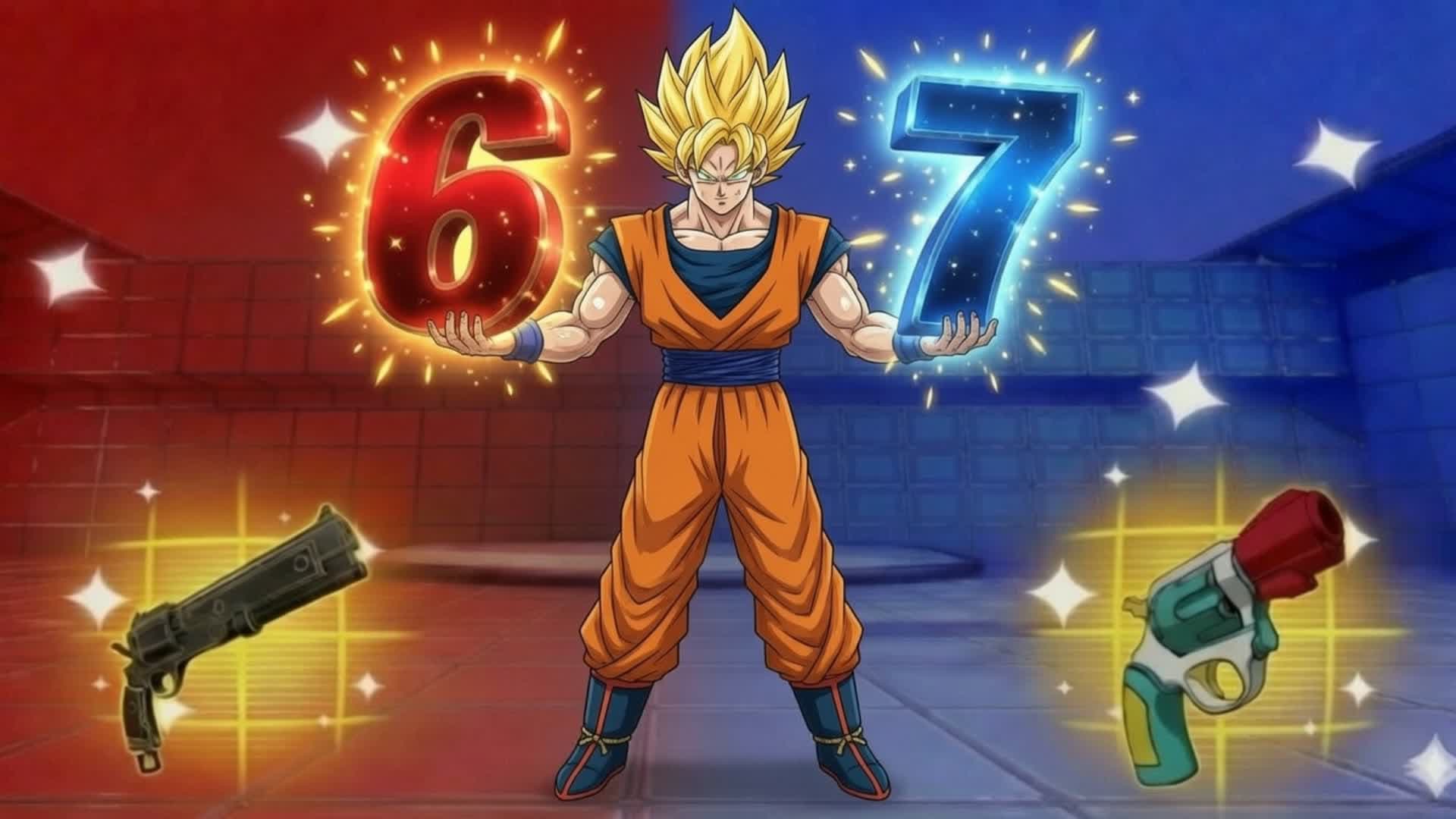 GOKU SUPER RED VS BLUE🔴🔵(ALL GUNS)67