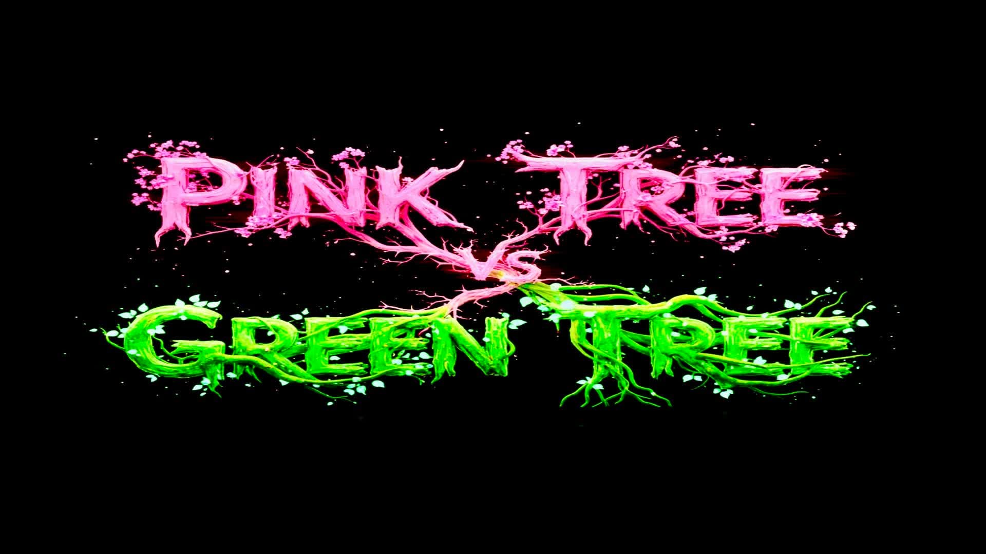 Tibik Pink Tree vs Green Tree