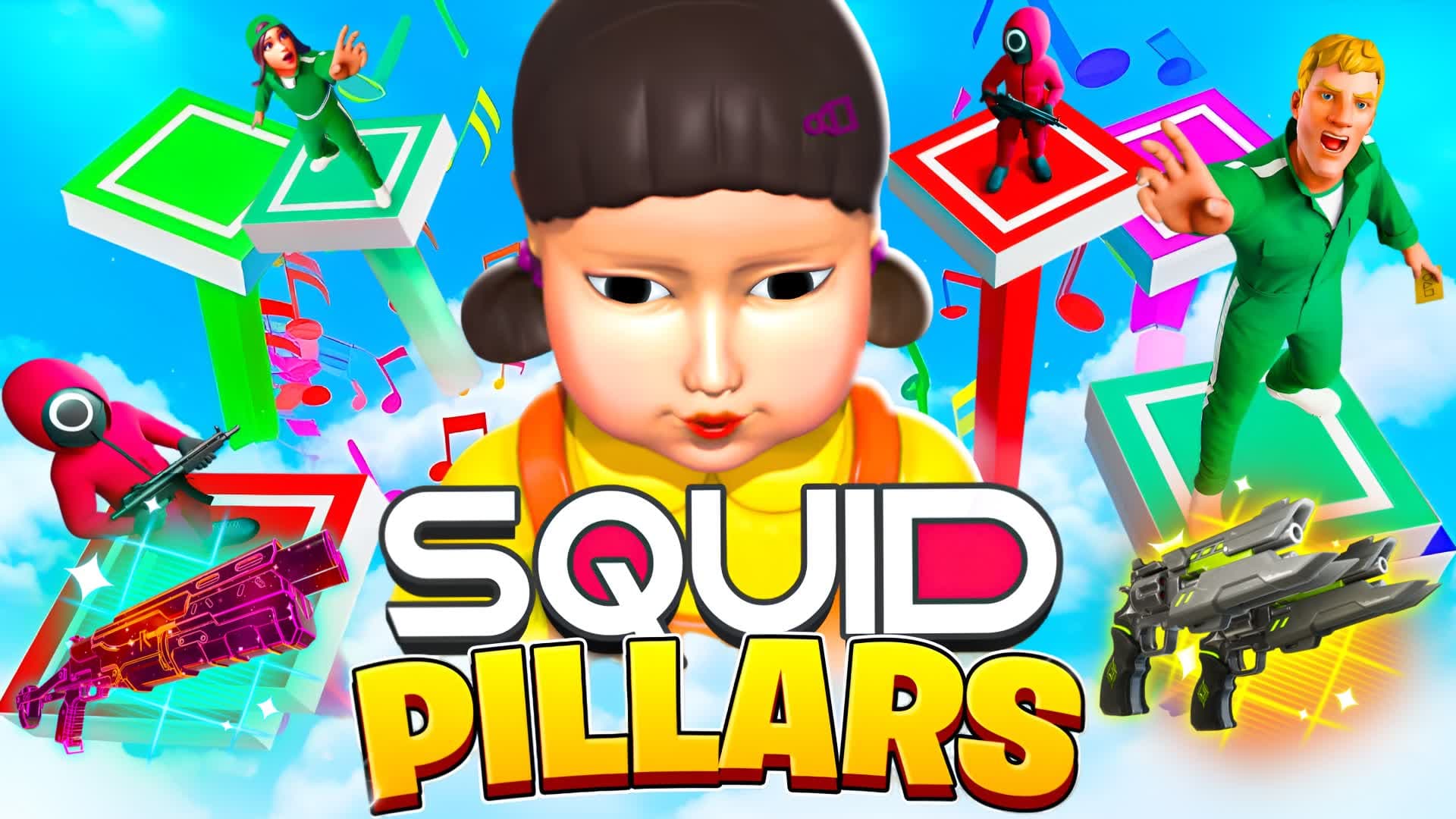 SQUID OCTO GAME PILLARS 문어 게임 🦑